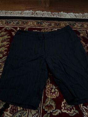 The Row Black Long Line Bermuda  Shorts